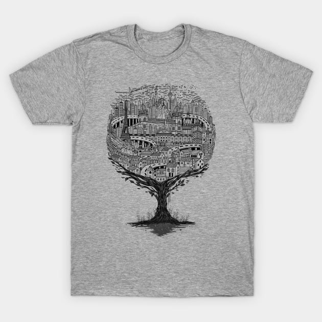 Journey around the World T-Shirt by DANDINGEROZZ